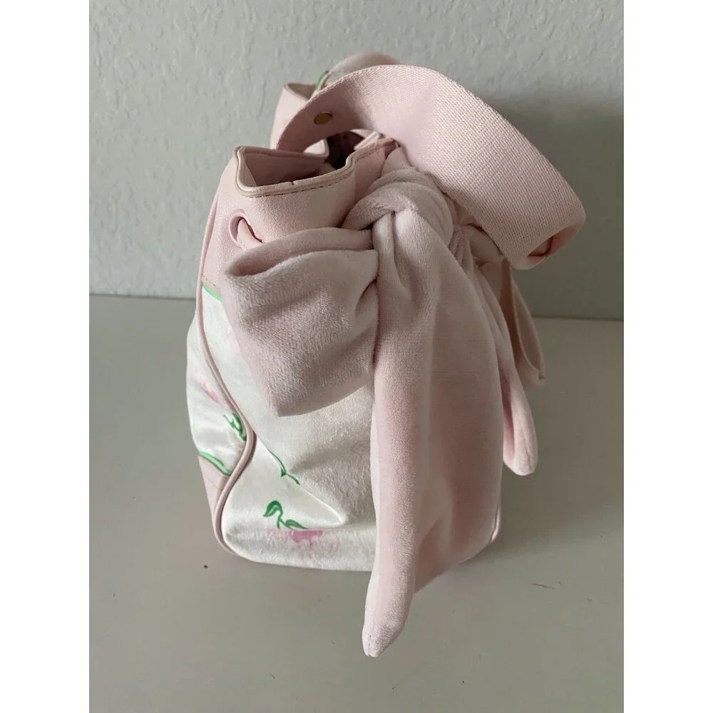 Juicy Couture Retro Juicy Cherry‎ Gelato Daydreamer Tote Bag Cream Pink NEW
